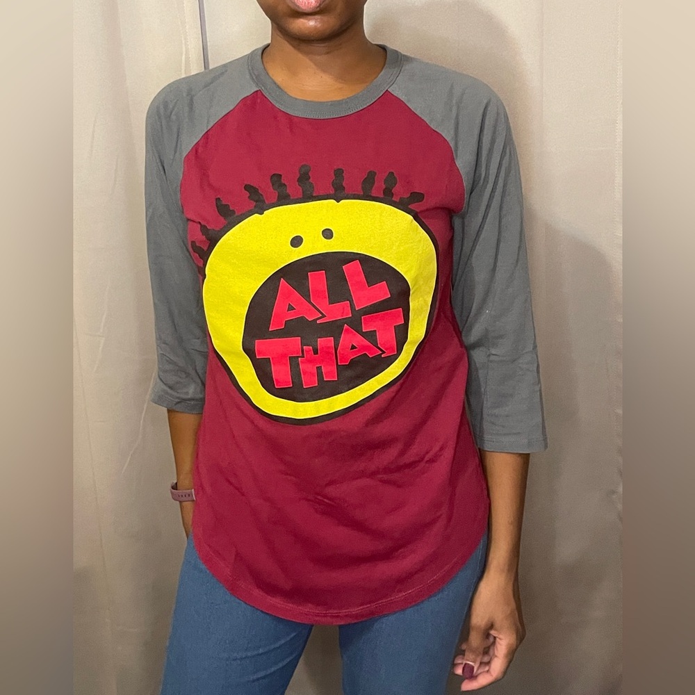 All That Vintage Tee - Red and Gray